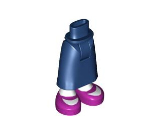 LEGO Donkerblauw Heup met Medium Skirt met Purple shoes (59794)