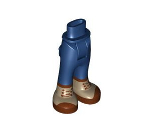 LEGO Dark Blue Hip with Pants with Tan Lace up boots (35642)