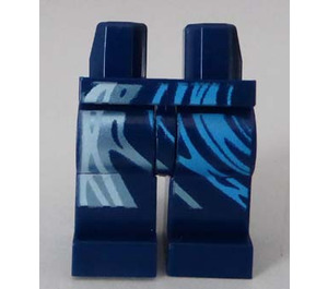 LEGO Dark Blue Hips and Legs with Water Swirl (3815)