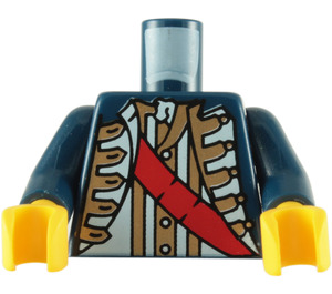 LEGO Dunkelblau Imperial / Pirate Jacket mit Scabbard Torso (76382 / 88585)