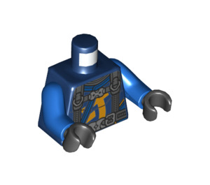 LEGO Donkerblauw Jay - Scuba Minifiguur Torso (973 / 76382)