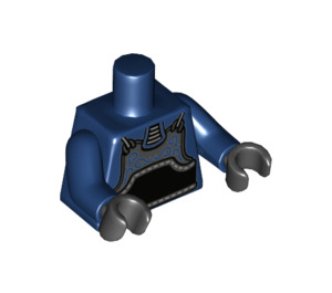 LEGO Donkerblauw Kendo Fighter Minifiguur Torso (973 / 88585)