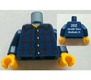 LEGO Bleu Foncé Lego Brand Store Torse (973)