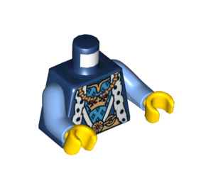 LEGO Tmavě modrá Lev King Minifigurka Trup (973 / 76382)