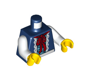 LEGO Dunkelblau Little rot Riding Kapuze Minifig Torso (973 / 76382)