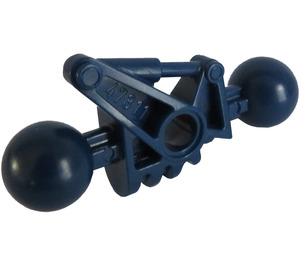 LEGO Dark Blue Lower Arm with Ball Joints and Angled Beam (47311)