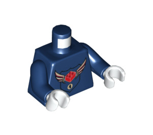 LEGO Donkerblauw Master Bouwer Academy Torso (973 / 76382)