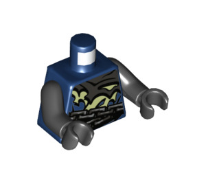 LEGO Mörkblå Master Wrayth Minifigur Kropp (973 / 76382)