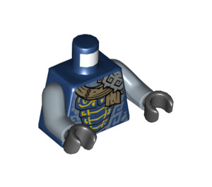 LEGO Dunkelblau Mezmo Minifigur Torso (973 / 76382)