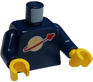 LEGO Ciemny niebieski Minifigurka Tułów