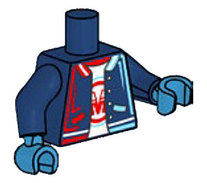 LEGO Mørkeblå Minifig Torso (973)