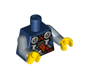 LEGO Mörkblå Minifigur Kropp (973 / 76382)