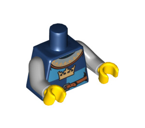 LEGO Donkerblauw Minifiguur Torso (973 / 76382)