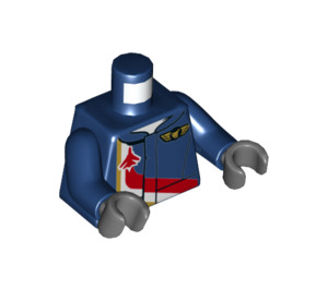 LEGO Mørkeblå Minifig Torso (973 / 76382)