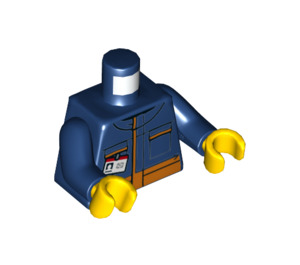 LEGO Donkerblauw Minifiguur Torso (973 / 76382)