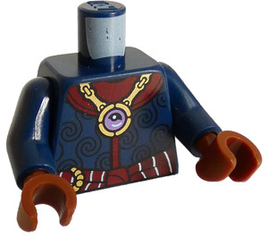 LEGO Ciemny niebieski Minifigurka Tułów Gith Warlock (973)