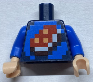 LEGO Dark Blue Minifig Torso with Porkchop Shirt (973)