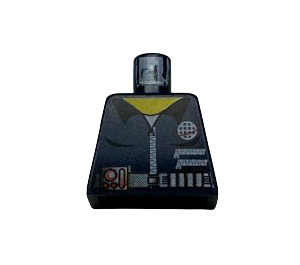 LEGO Mørkeblå Minifig Torso uden arme med Alpha Team logo (973)