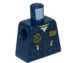 LEGO Blu scuro Minifigure Busti senza braccia con Decorazione (973)