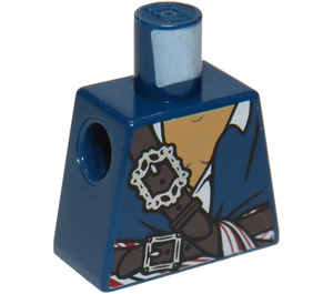 LEGO Dunkelblau Minifig Torso ohne Arme mit Dekoration (973)
