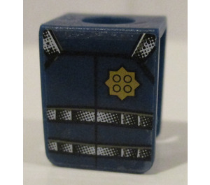LEGO Dark Blue Minifig Vest with Gold Badge Sticker (3840)