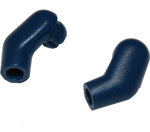 LEGO Dark Blue Minifigure Arms (Left and Right Pair)