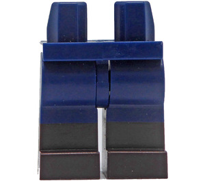 LEGO Dark Blue Minifigure Hips and Legs with Dark Brown Boots (3815 / 21019)