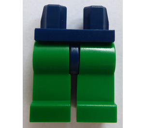 LEGO Dunkelblau Minifigure Hüften mit Green Beine (30464 / 73200)