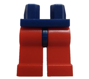 LEGO Dunkelblau Minifigure Hüften mit rot Beine (73200 / 88584)