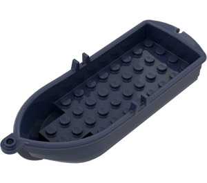 LEGO Dark Blue Minifigure Row Boat With Oar Holders (2551 / 21301)