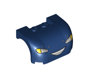 LEGO Dark Blue Mudguard Bonnet 3 x 4 x 1.7 Curved with Face (33930 / 38224)