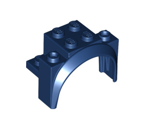 LEGO Blu scuro Parafango Mattoncino 2 x 4 x 2.3 con Tall Ruota Arco (18974)