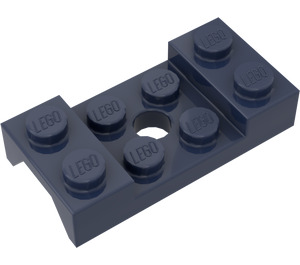 LEGO Dark Blue Mudguard Plate 2 x 4 with Arches with Hole (60212)