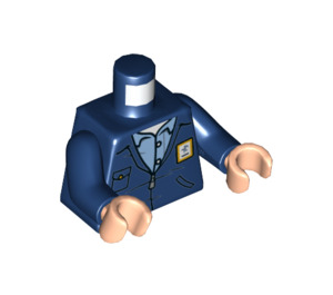 LEGO Azul oscuro Newman Minifigura Torso (973 / 76382)