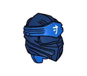 LEGO Dark Blue Ninjago Wrap with Blue Headband and White Ninjago Logogram