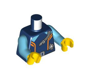 LEGO Tmavě modrá Ocean Explorer Diver - Minifigurka Trup (973 / 76382)