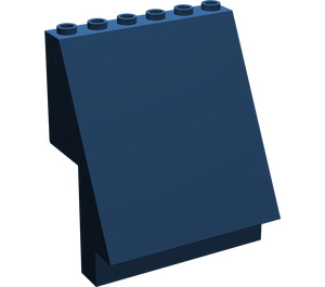 LEGO Bleu foncé Panneau 6 x 4 x 6 Sloped (30156)