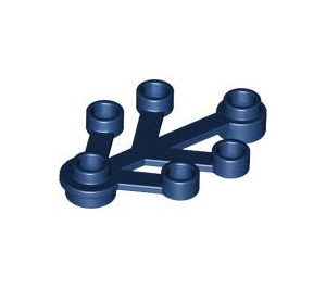 LEGO Donkerblauw Plant Bladeren 4 x 3 (2423)