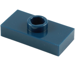 LEGO Dark Blue Plate 1 x 2 with 1 Stud (without Bottom Groove) (3794)