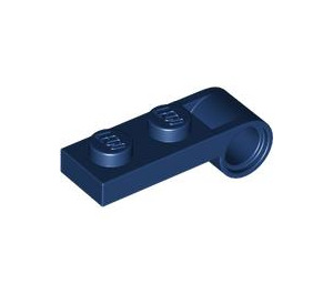 LEGO Dark Blue Plate 1 x 2 with End Pin Hole (3172)