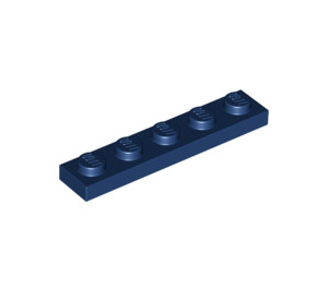 LEGO Donkerblauw Plaat 1 x 5 (78329)