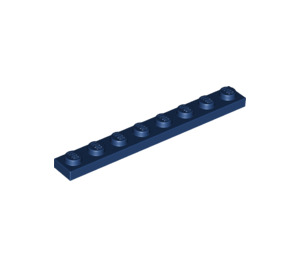 LEGO Blu scuro Piastra 1 x 8 (3460)