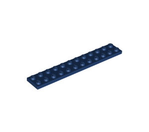 LEGO Donkerblauw Plaat 2 x 12 (2445)