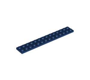LEGO Bleu foncé assiette 2 x 14 (91988)