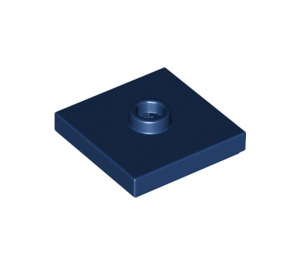 LEGO Dark Blue Plate 2 x 2 with Groove and 1 Center Stud (23893 / 87580)