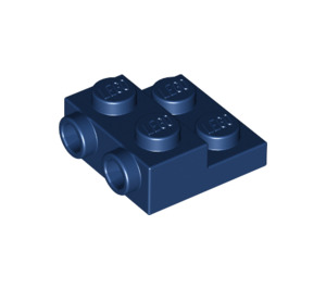 LEGO Bleu foncé assiette 2 x 2 x 0.7 avec 2 Goujons sur Côté (4304 / 99206)