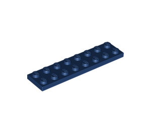 LEGO Dunkelblau Platte 2 x 8 (3034)