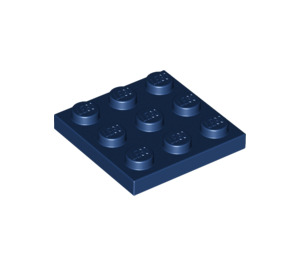 LEGO Dunkelblau Platte 3 x 3 (11212)