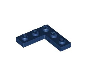 LEGO Dark Blue Plate 3 x 3 Corner (77844)