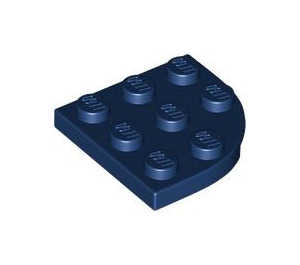 LEGO Donkerblauw Plaat 3 x 3 Rond Hoek (30357)